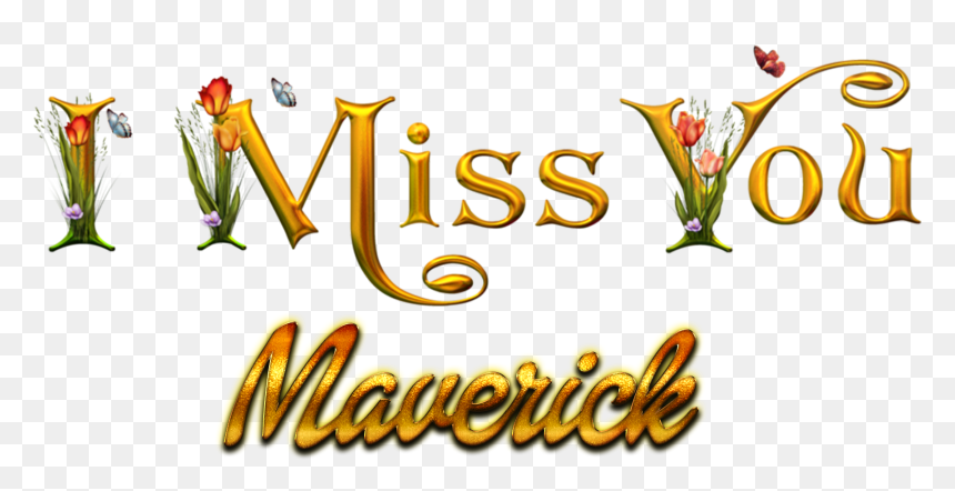 Maverick Missing You Name Png - Rashid Name, Transparent Png - maverick png