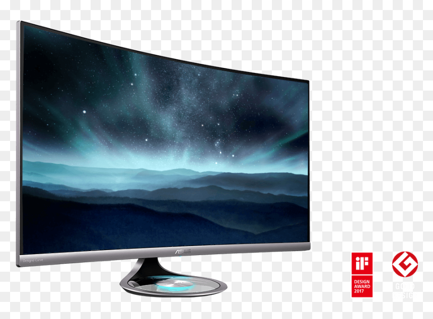 Asus Designo Curve Mx32vq, HD Png Download - computer monitor png
