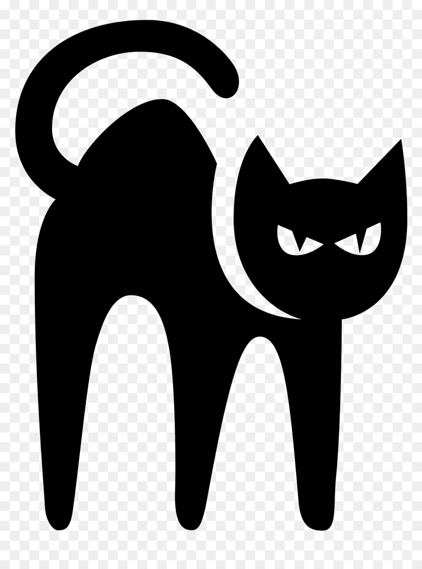 Black Cat Icon, HD Png Download - black cat png