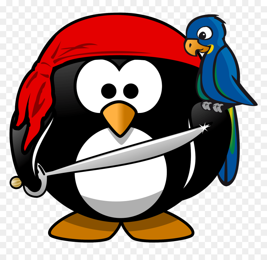 Penguin Pirate, HD Png Download - pirate png