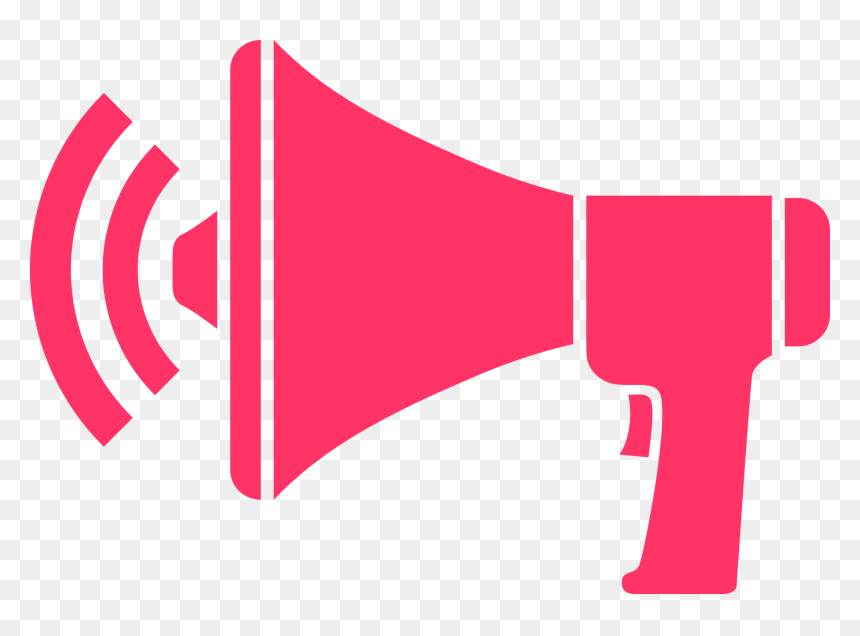 Megaphone Icon Black, HD Png Download - megaphone png
