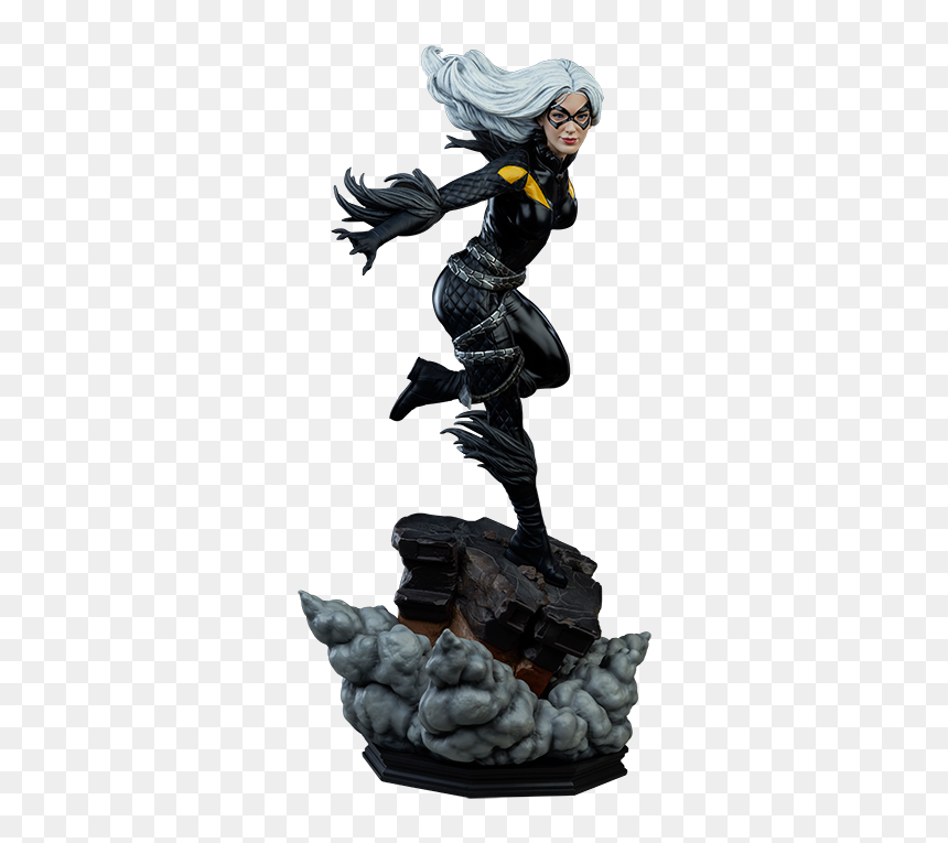 Black Cat Statue Marvel, HD Png Download - black cat png