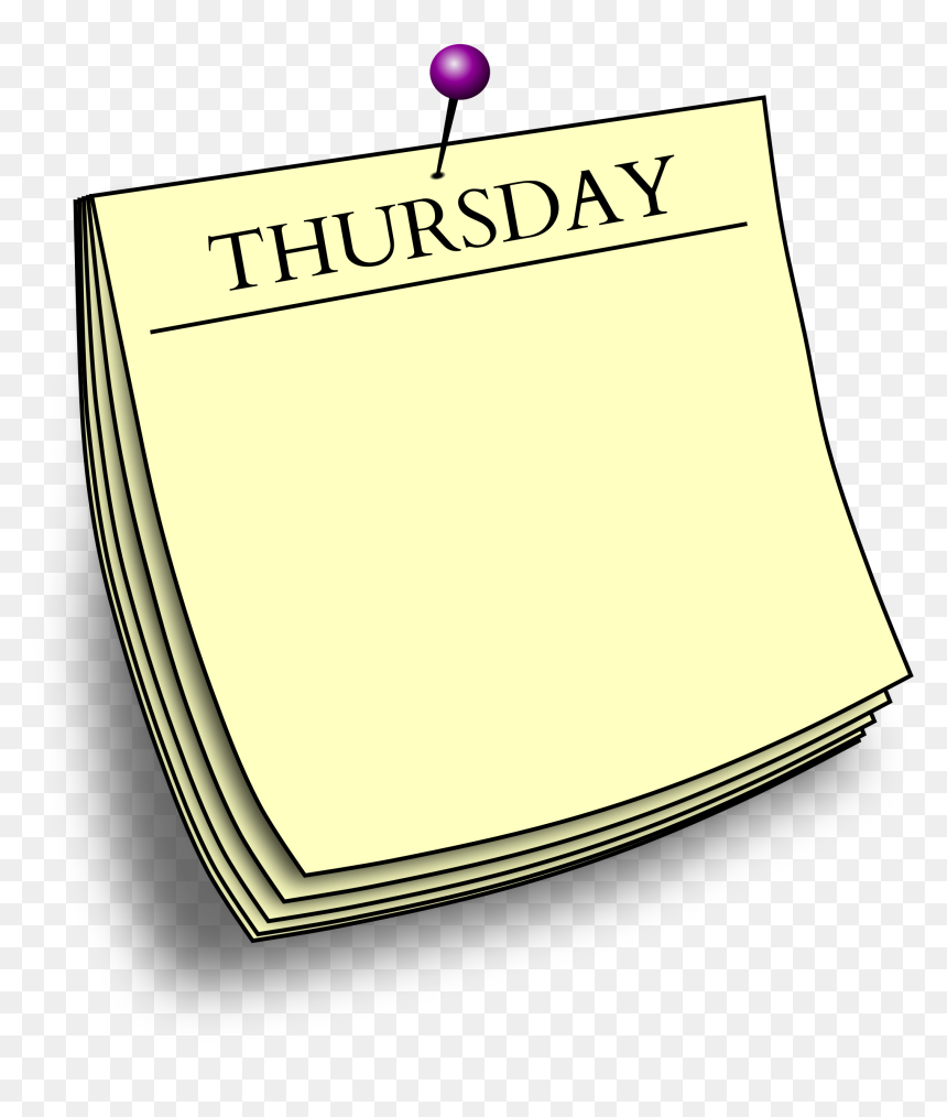 Sunday Clipart Png, Transparent Png - post it note png