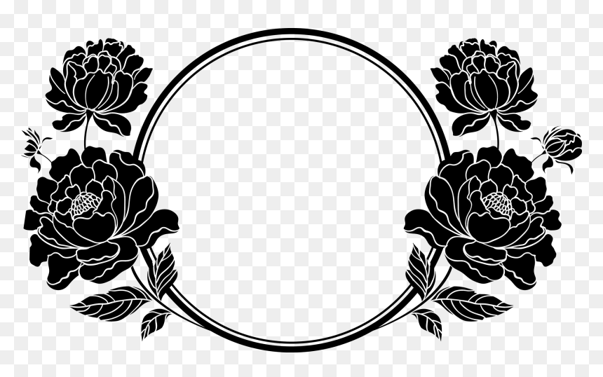 Frame Pic Black And White, HD Png Download - black frame png