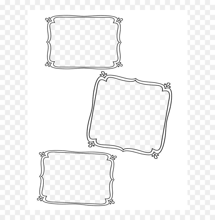 Illustration, HD Png Download - black frame png
