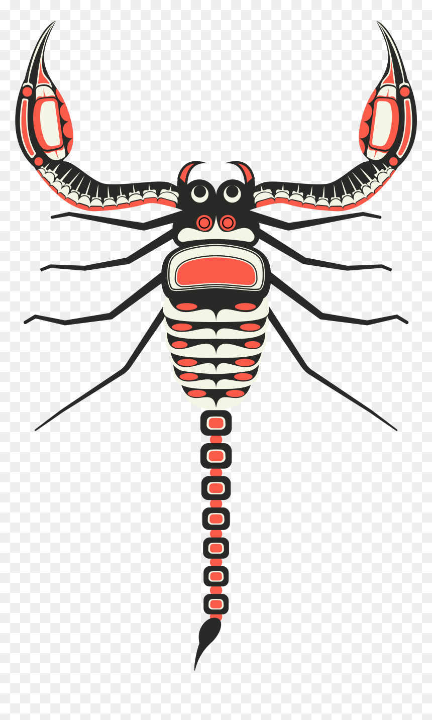 Native American Animal Art Scorpion, HD Png Download - scorpion png
