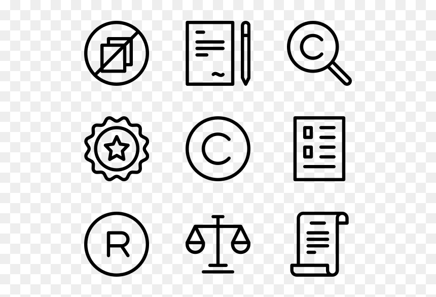 Social Media Logo Drawings, HD Png Download - copyright symbol png