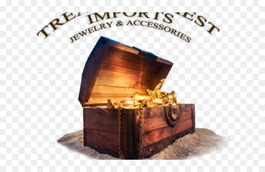 Treasure Chest In Sand, HD Png Download - treasure chest png