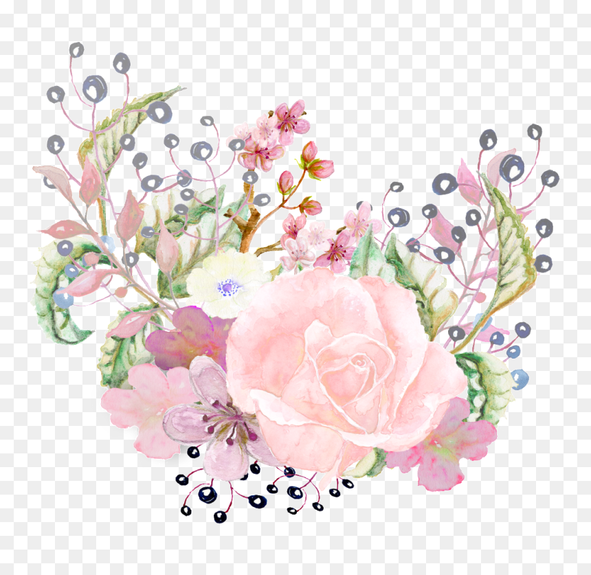Painting, HD Png Download - pink rose png