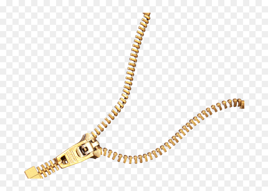 Transparent Background Golden Zipper, HD Png Download - zipper png
