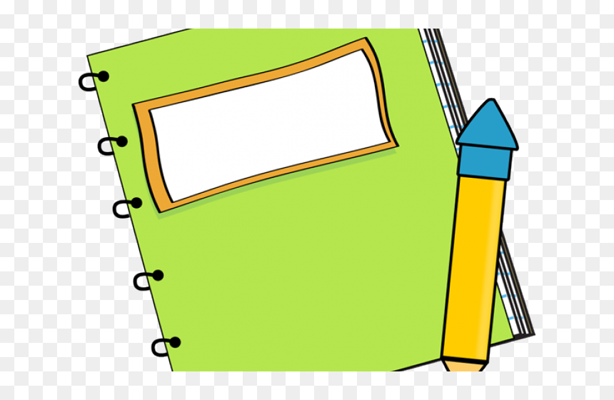 Pencil And Book Clipart, HD Png Download - notepad png