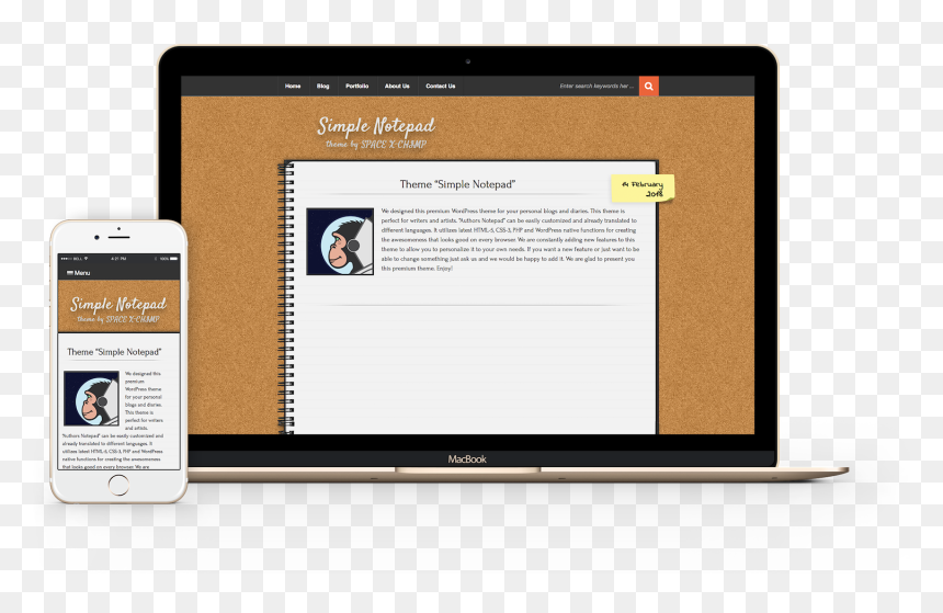 Mobile Device, HD Png Download - notepad png