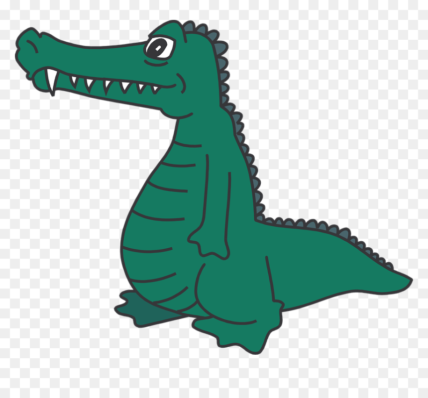 Standing Crocodile Clipart, HD Png Download - alligator png