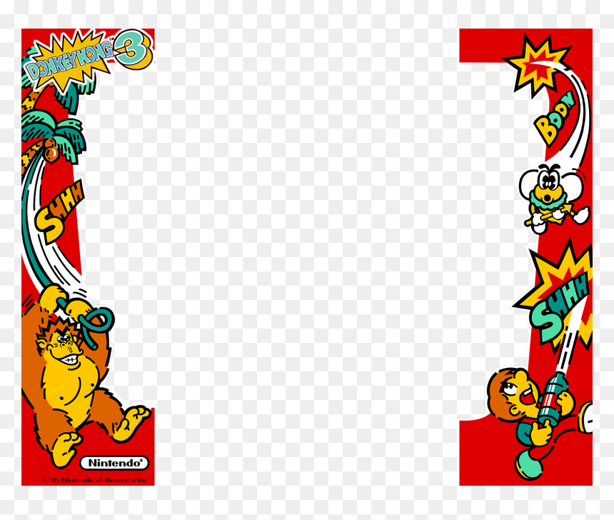 Donkey Kong 3 Marquee, HD Png Download - donkey kong png
