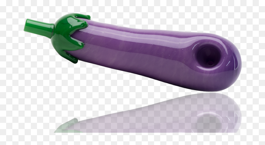 Eggplant Glass Pipe, HD Png Download - eggplant emoji png