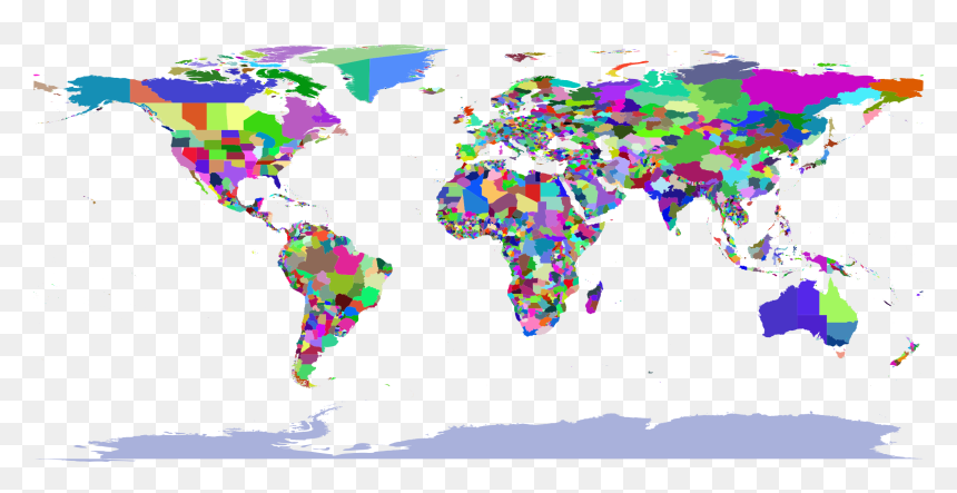 High Resolution World Map Plain, HD Png Download - map icon png