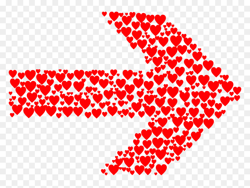 Right Arrow With Hearts, HD Png Download - arrow.png