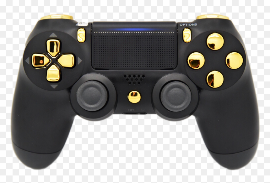 mest Bluebell Først Black & Gold Controller - Custom Controller Uk Ps4, HD Png Download - vhv