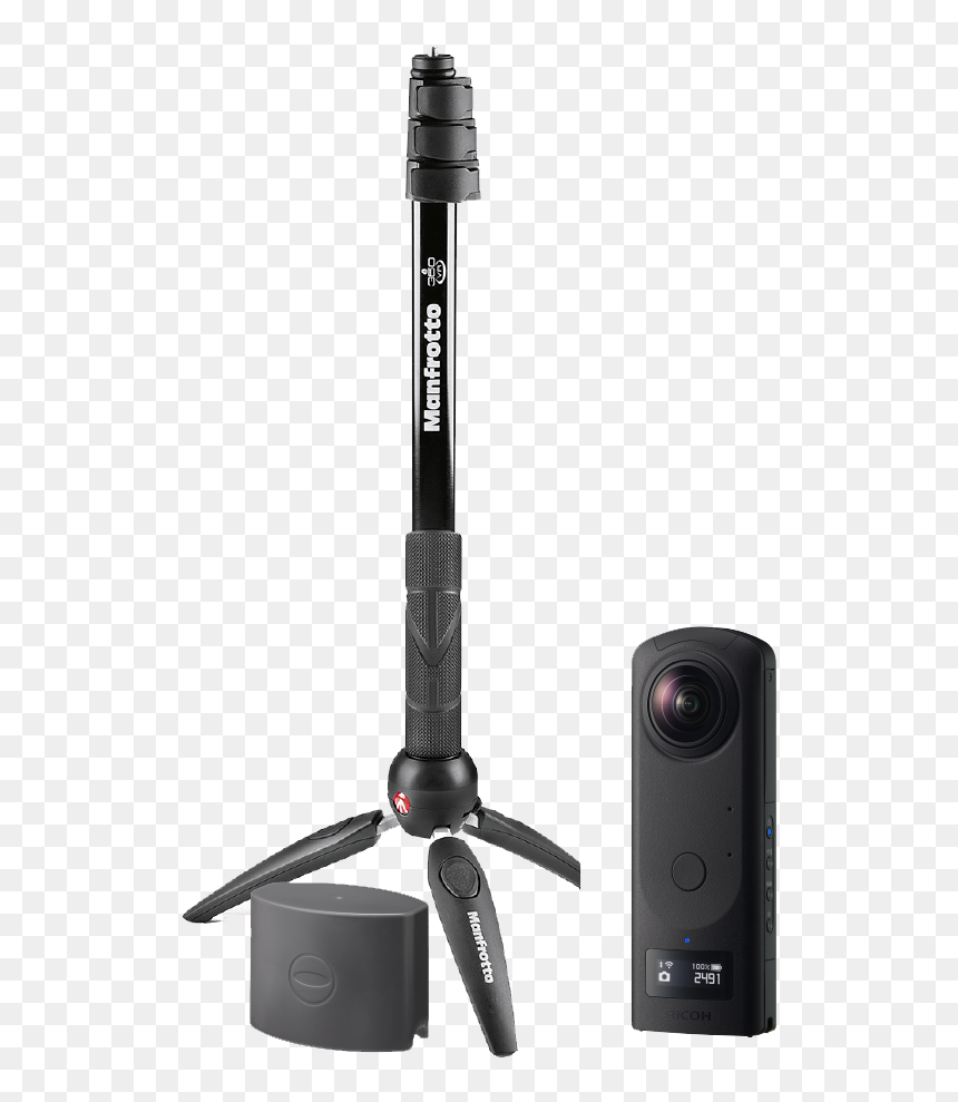 Tripod With Extension Pole, HD Png Download - theta png