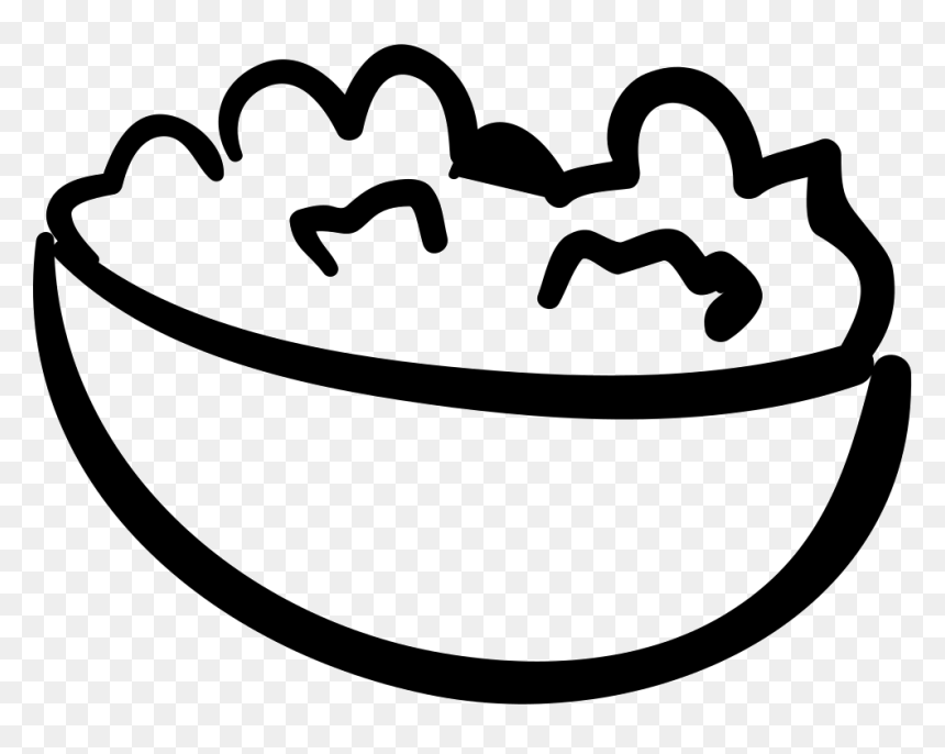 Popcorn Hand Drawn Bowl - Hand Drawn Bowl, HD Png Download - popcorn icon png