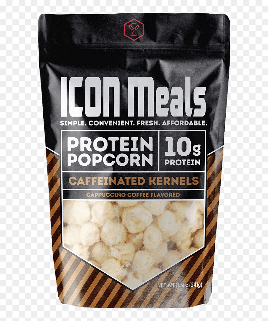 Icon Meals Protein Popcorn Popcorn 240g / Caffeinated - Icon Meals Popcorn, HD Png Download - popcorn icon png