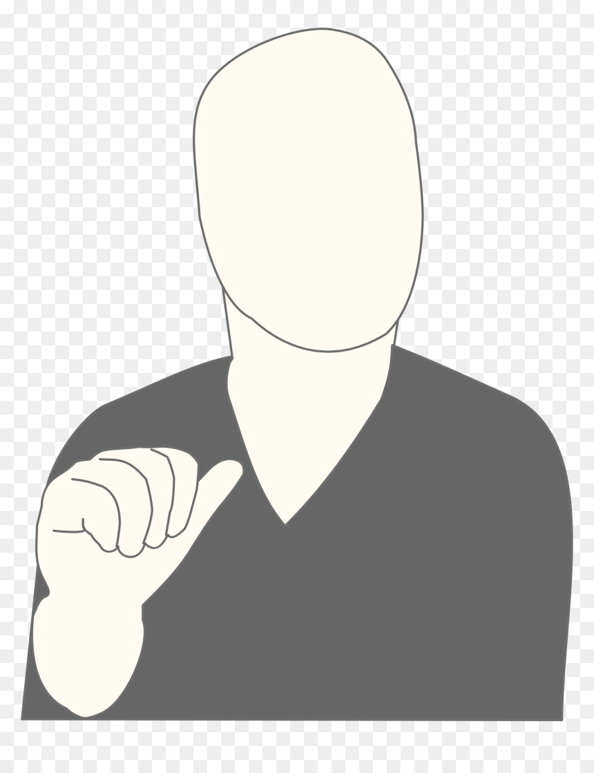 I Do Care Clip Arts - Pointing At Self Png, Transparent Png - faceless png