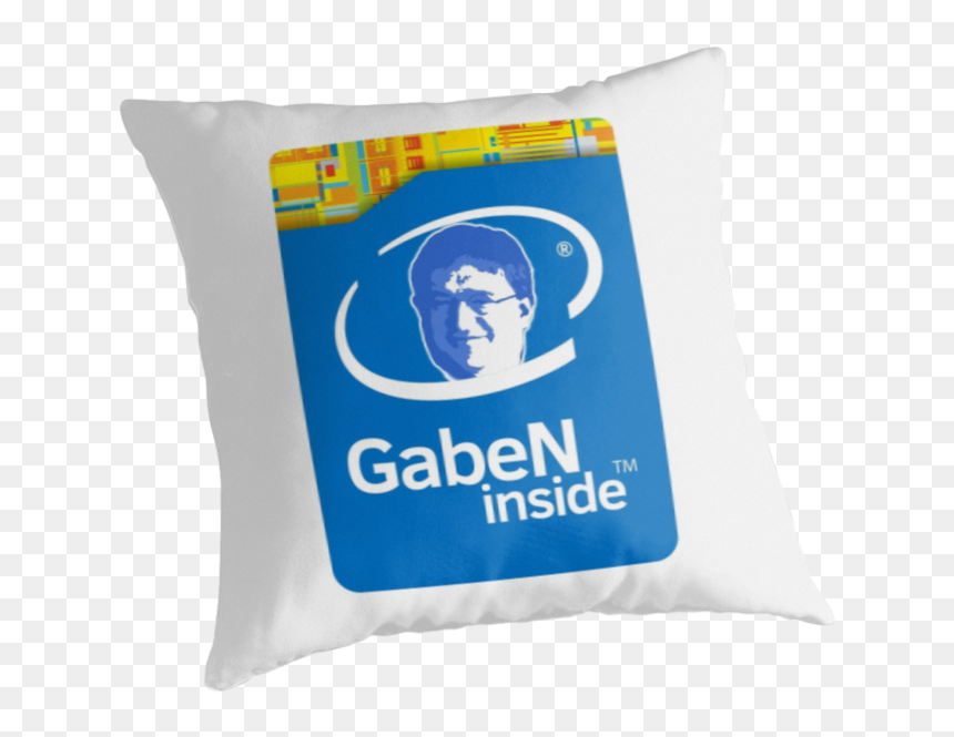 Lord Gaben Inside Throw Pillow - Gaben Inside Transparent, HD Png Download - lord gaben png