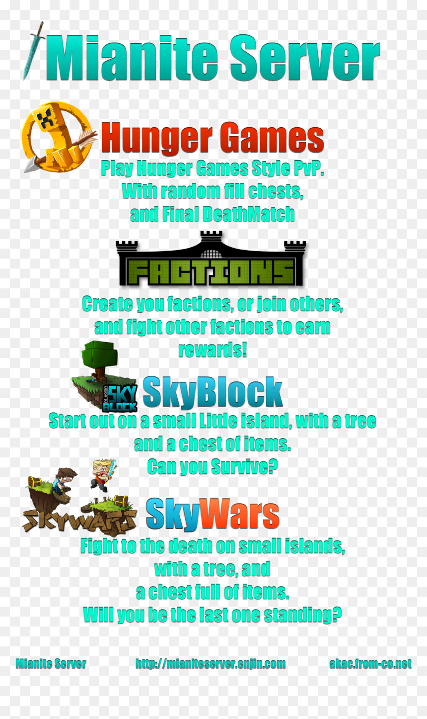 Faction Bukkit, HD Png Download - skywars png