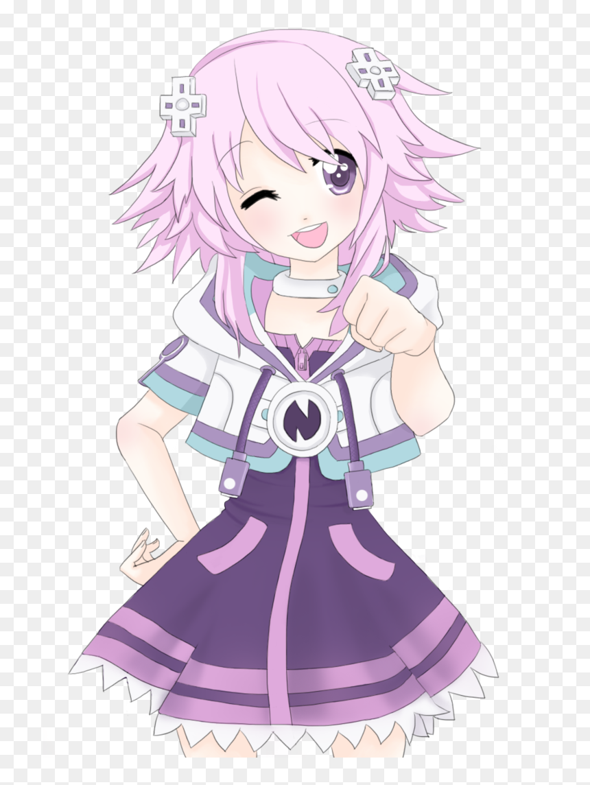 Thumb Image - Neptune Anime Girl Png, Transparent Png - neptunia png