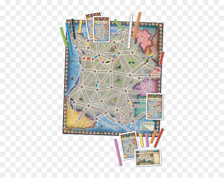 Ticket To Ride France And Old West, HD Png Download - france map png