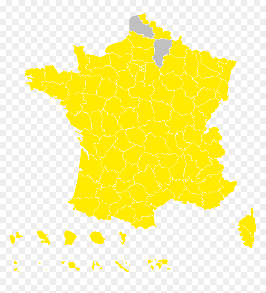 French Election Results 2019, HD Png Download - france map png
