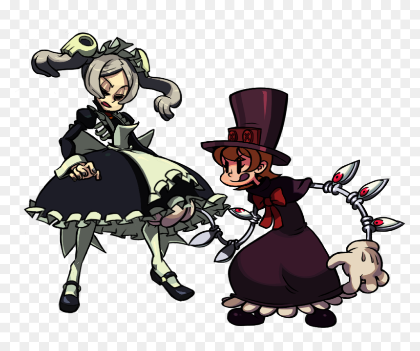 Skullgirls Peacock And Marie, HD Png Download - skullgirls png