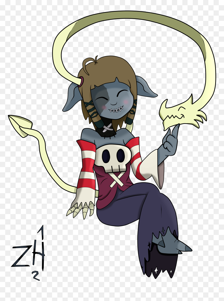 Aaxi As Squigly - Cartoon, HD Png Download - skullgirls png