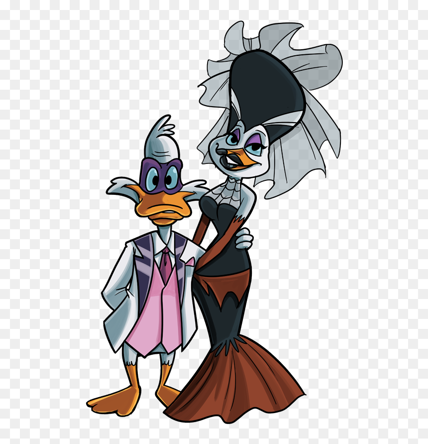 Darkwing And Morgana By Stevenraybrown - Darkwing Duck And Morgana Fanfiction, HD Png Download - morgana png