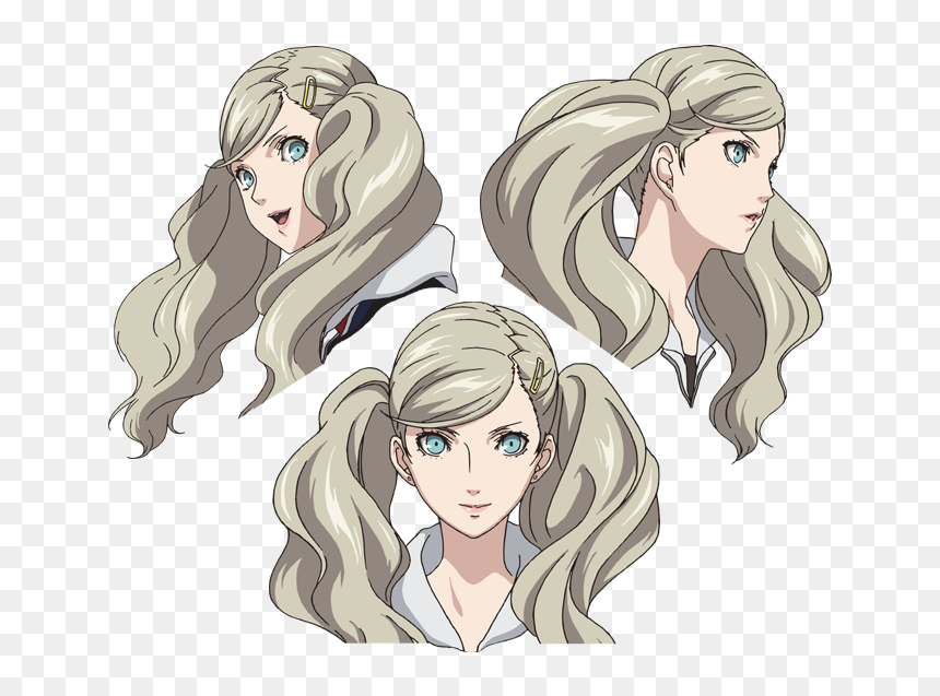 Concept Art For Ann Takamaki And Morgana In Persona - Persona 5 Ann Concept Art, HD Png Download - morgana png