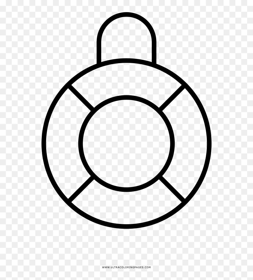 Lifesaver Coloring Page - Vector Graphics, HD Png Download - lifesaver png