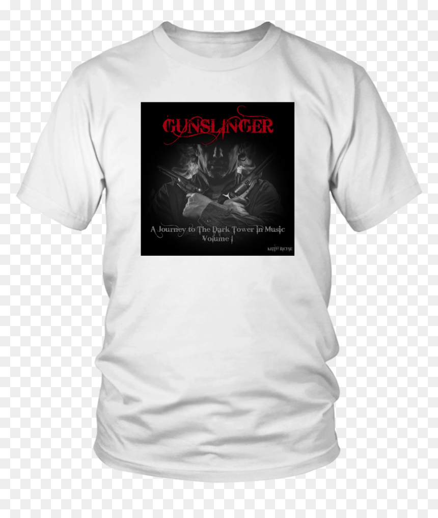 Gunslinger T-shirt With Album Cover Art - Lineman Football Shirts Funny, HD Png Download - gunslinger png