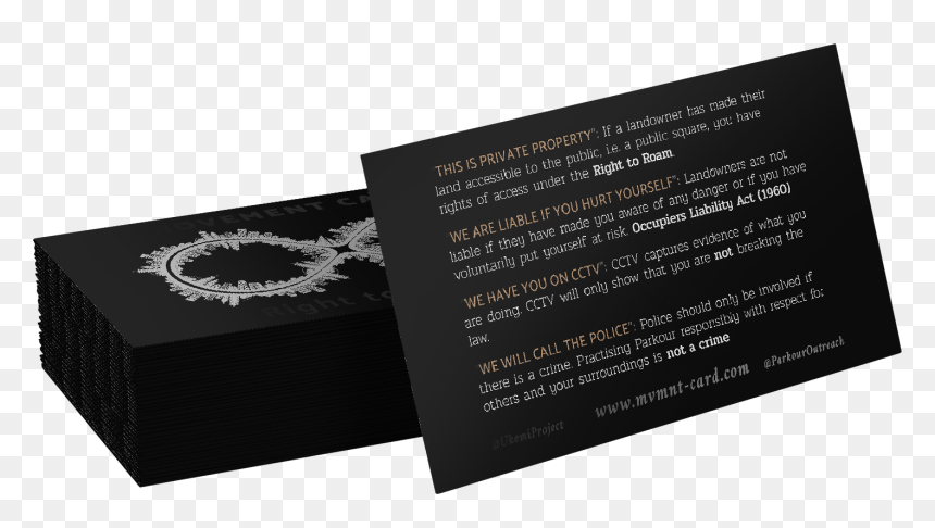 The Movement Card Front & Back - Paper, HD Png Download - card back png