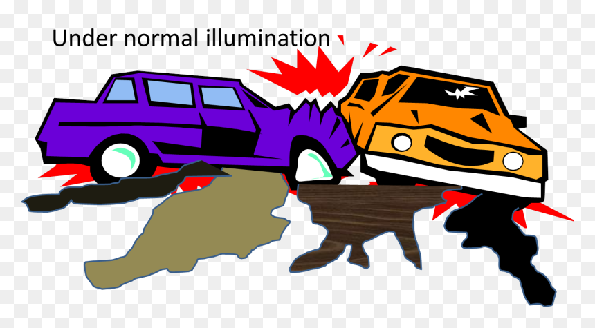 Clip Art How Do Lights Work - Car Accident Drawing Easy, HD Png Download - wrecked car png