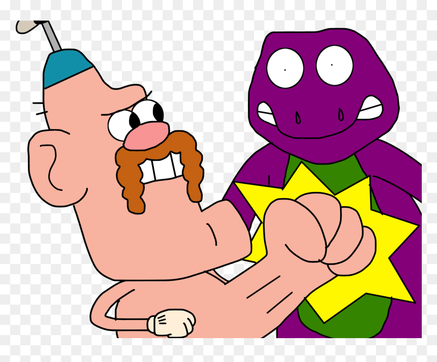 Uncle Grandpa Punches Barney By Ozzyguy - Uncle Grandpa Deviantart, HD Png Download - uncle grandpa png