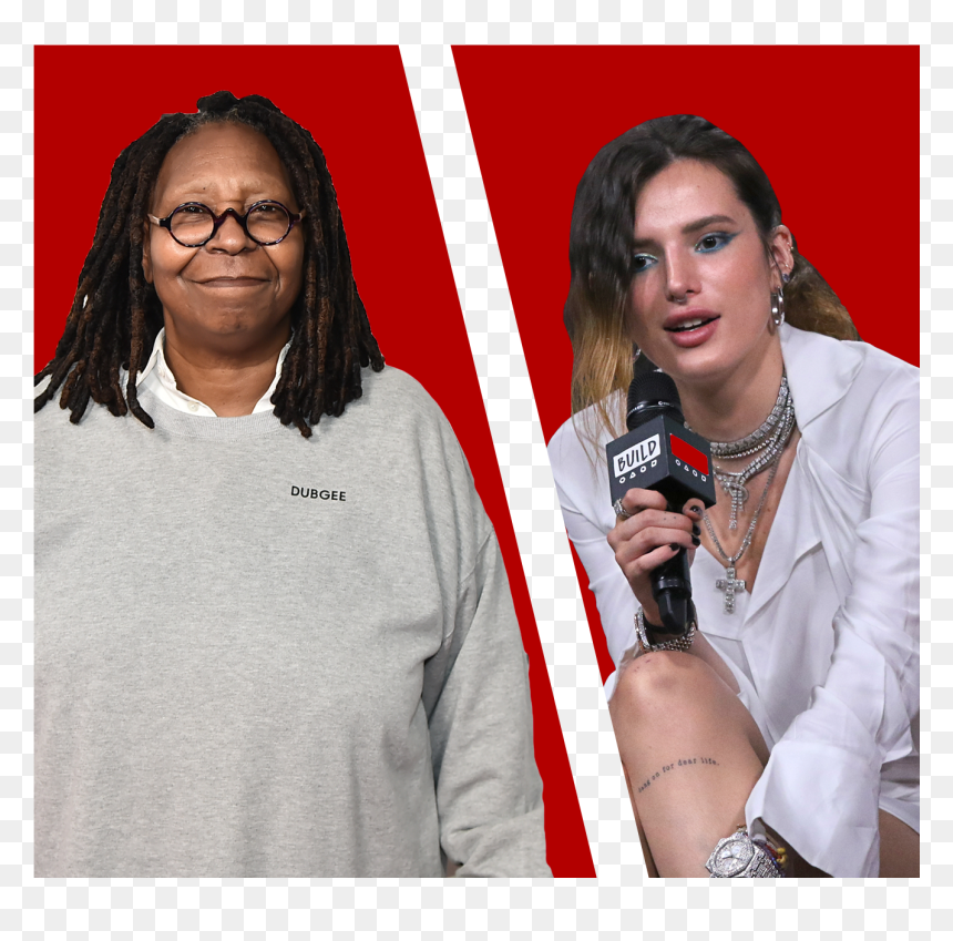 Whoopi Goldberg Bella Thorne, HD Png Download - bella thorne png