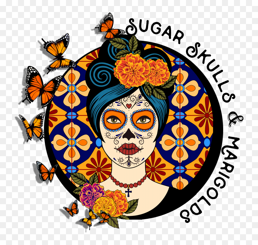 Sugar Butterflies, HD Png Download - dia de muertos png