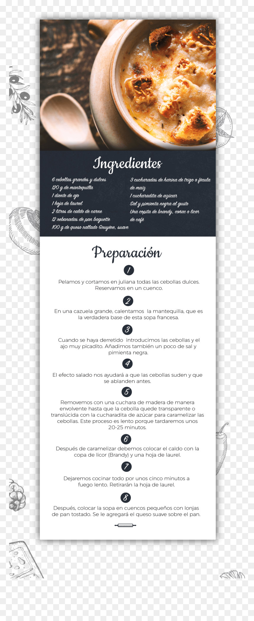 Transparent Feliz Año Nuevo Png - Menu Con Sopa De Cebolla, Png Download - caldo de res png