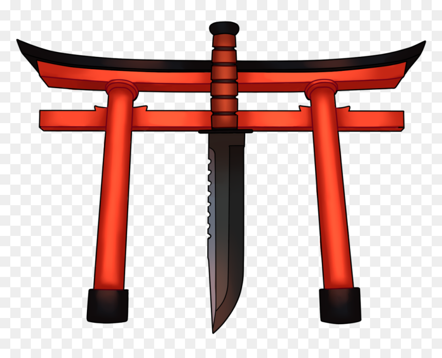 Torii Gate White Background, HD Png Download - senpai png