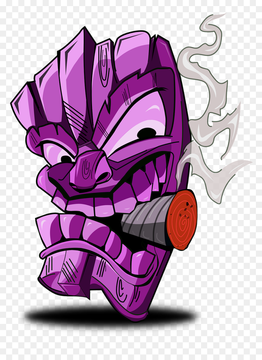 Tiki, Humo, Citronela, Antorcha, Verano, Quema - Illustration, HD Png Download - humo negro png