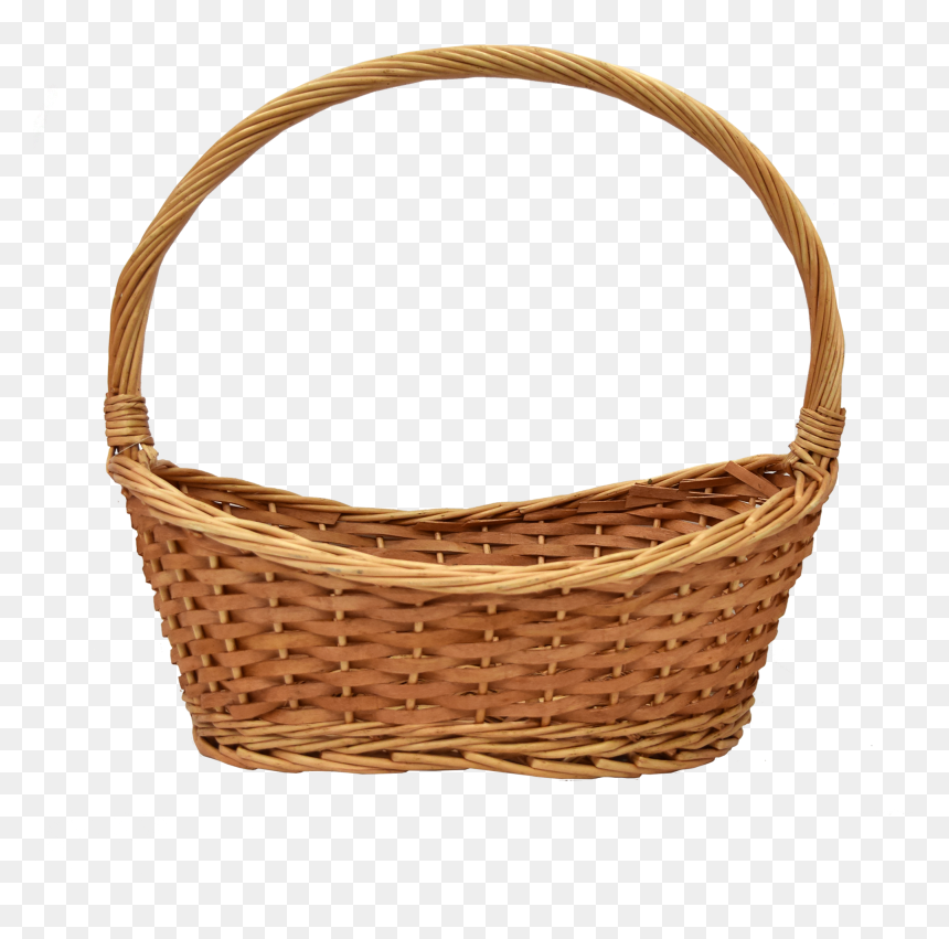 Picnic Basket Clipart Circular Basket - Wicker Basket Transparent, HD Png Download - picnik png