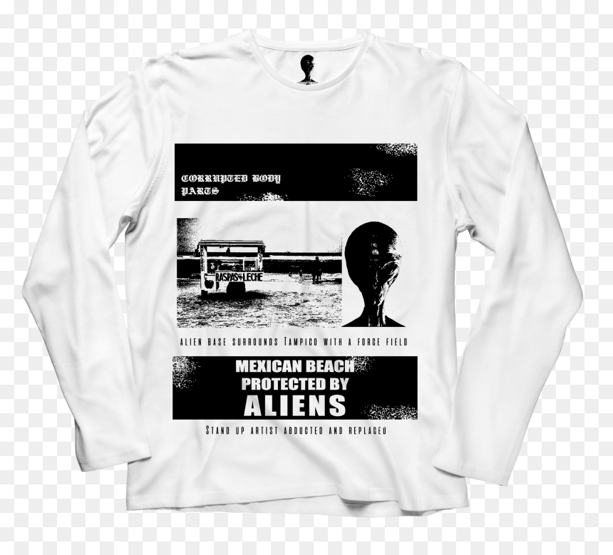 Long-sleeved T-shirt, HD Png Download - ovni png