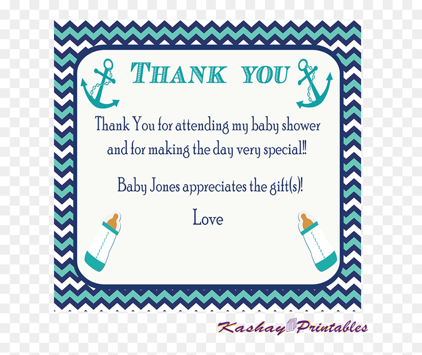 Thank You For Making My Baby Shower, HD Png Download - thank you card png