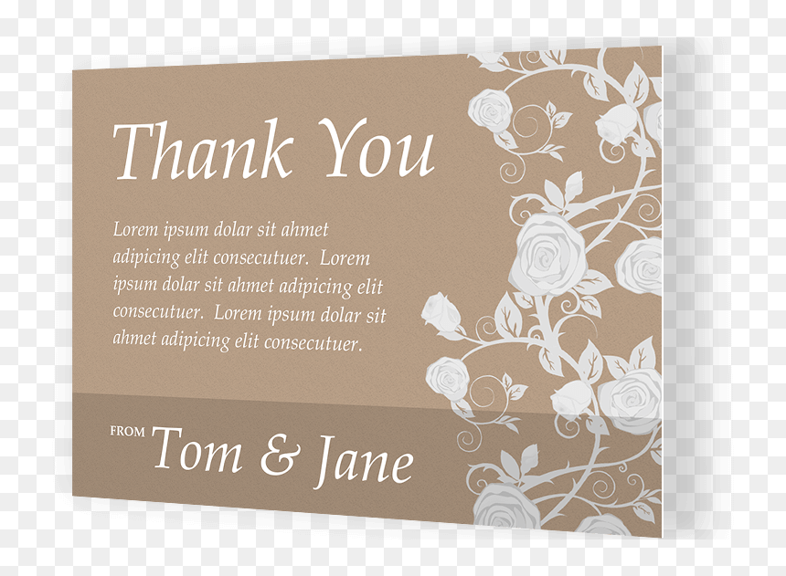 Tips To Find Appropriate Wedding Cards With Wedding - Thank Card, HD Png Download - thank you card png