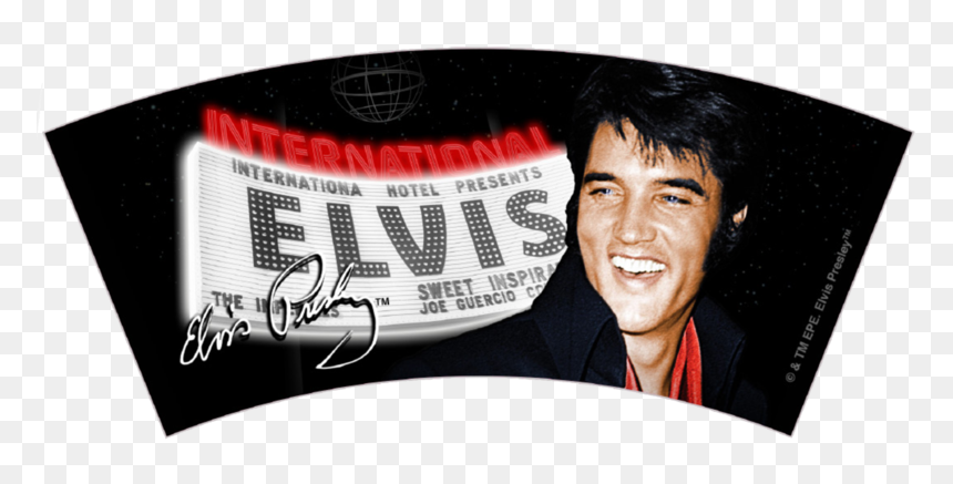 Elvis Vegas Marquee Shot Glass"
 Class= - Illustration, HD Png Download - elvis presley signature png